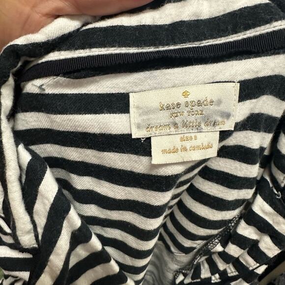kate spade Black and White Striped Button Up Shirt - Picture 4 of 9